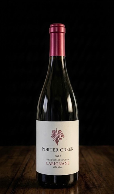 Porter Creek Vineyards 2022 Old Vine Carignane bottle
