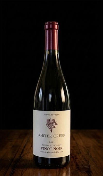 Porter Creek Vineyards 2022 Hillside Vineyard Old Vine Pinot Noir bottle
