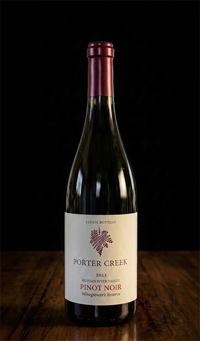 Porter Creek Vineyards 2023 Winegrower's Reserve Pinot Noir bottle