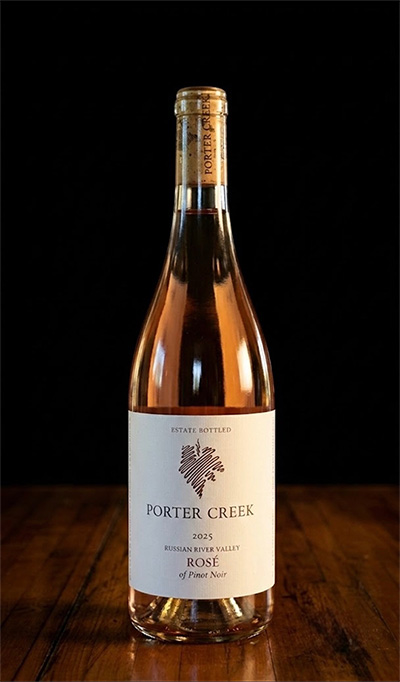 Porter Creek Vineyards 2025 Russian River Valley Rose of Pinot Noir bottle